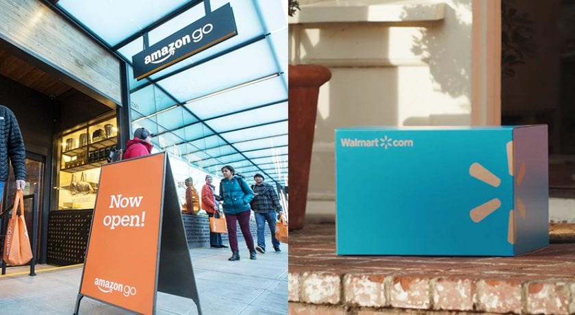 Amazon se vuelca en presencia física, Walmart en lo digital